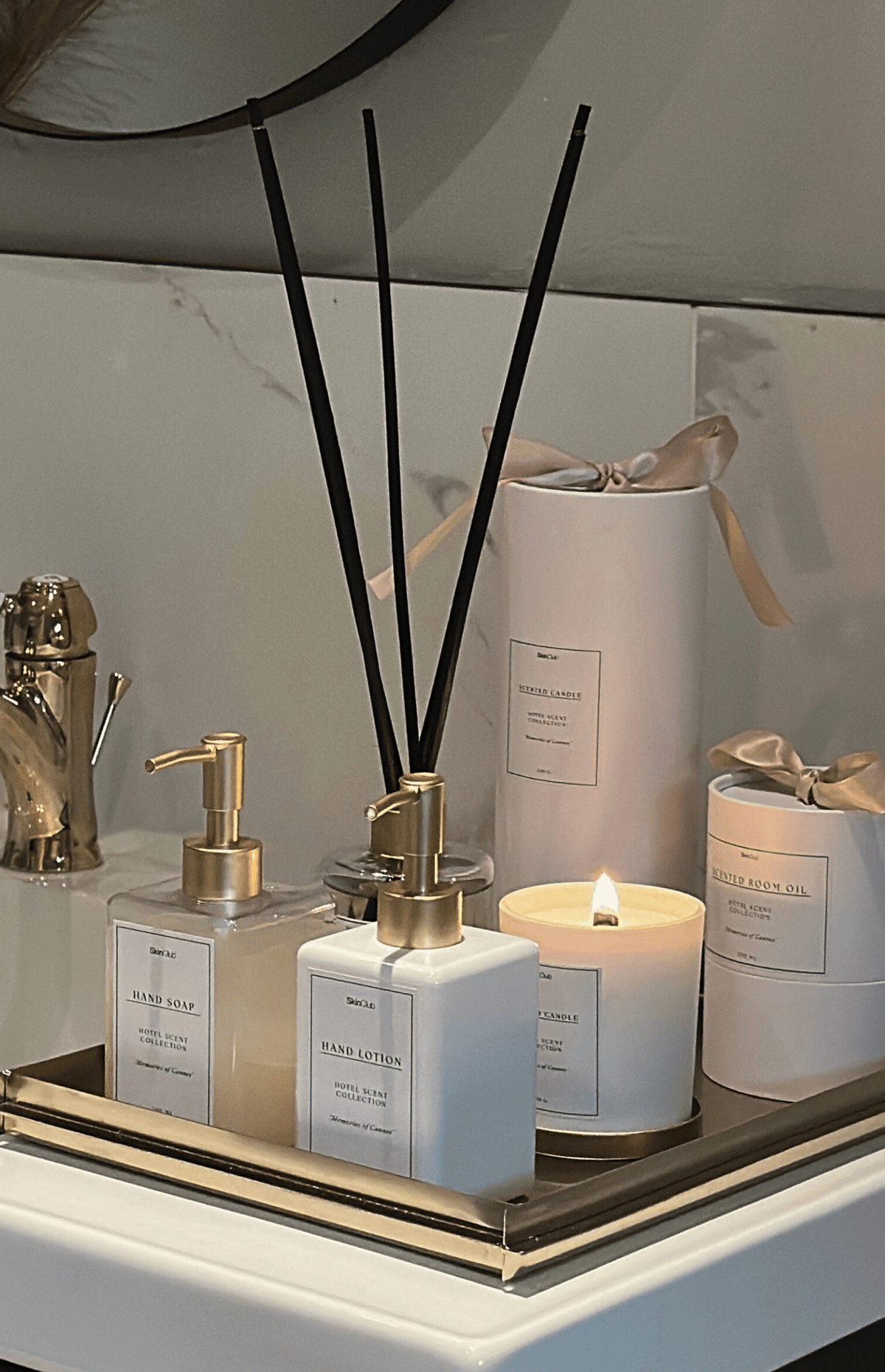 SkinClub Home serien inkl. messing bakke