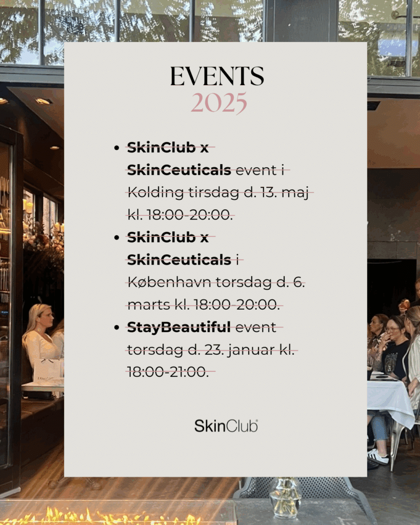SkinCeuticals SkinClub event København Kolding